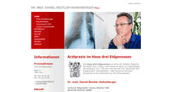 Desktop Screenshot of praxis-beutler.ch